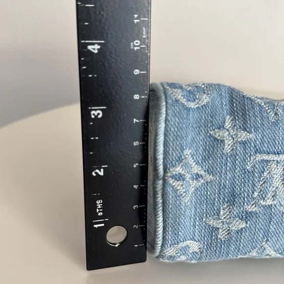 Louis Vuitton *Like NEW *Limited Edition* Nano Mini Denim Speedy Bag with Strap - Picture 17 of 17